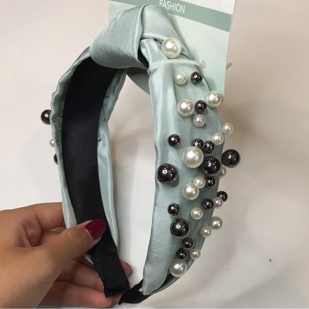 🔴 Pearl Beaded Headband
